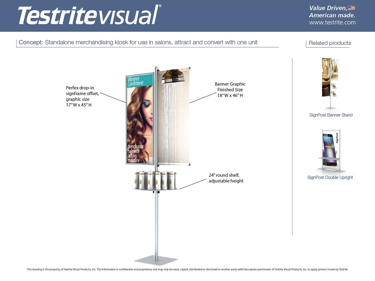 Standalong Merchandising Kiosk