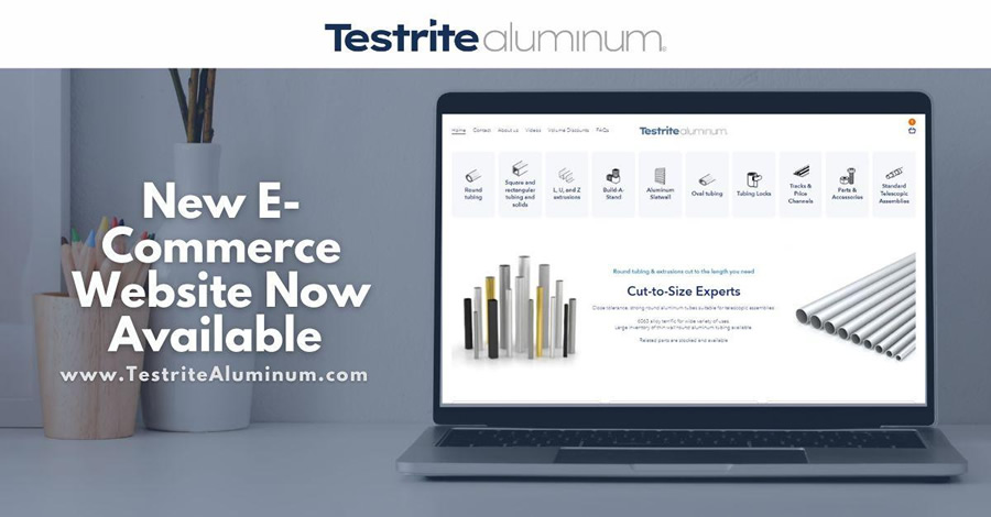 testrite aluminum - new e-commerce website