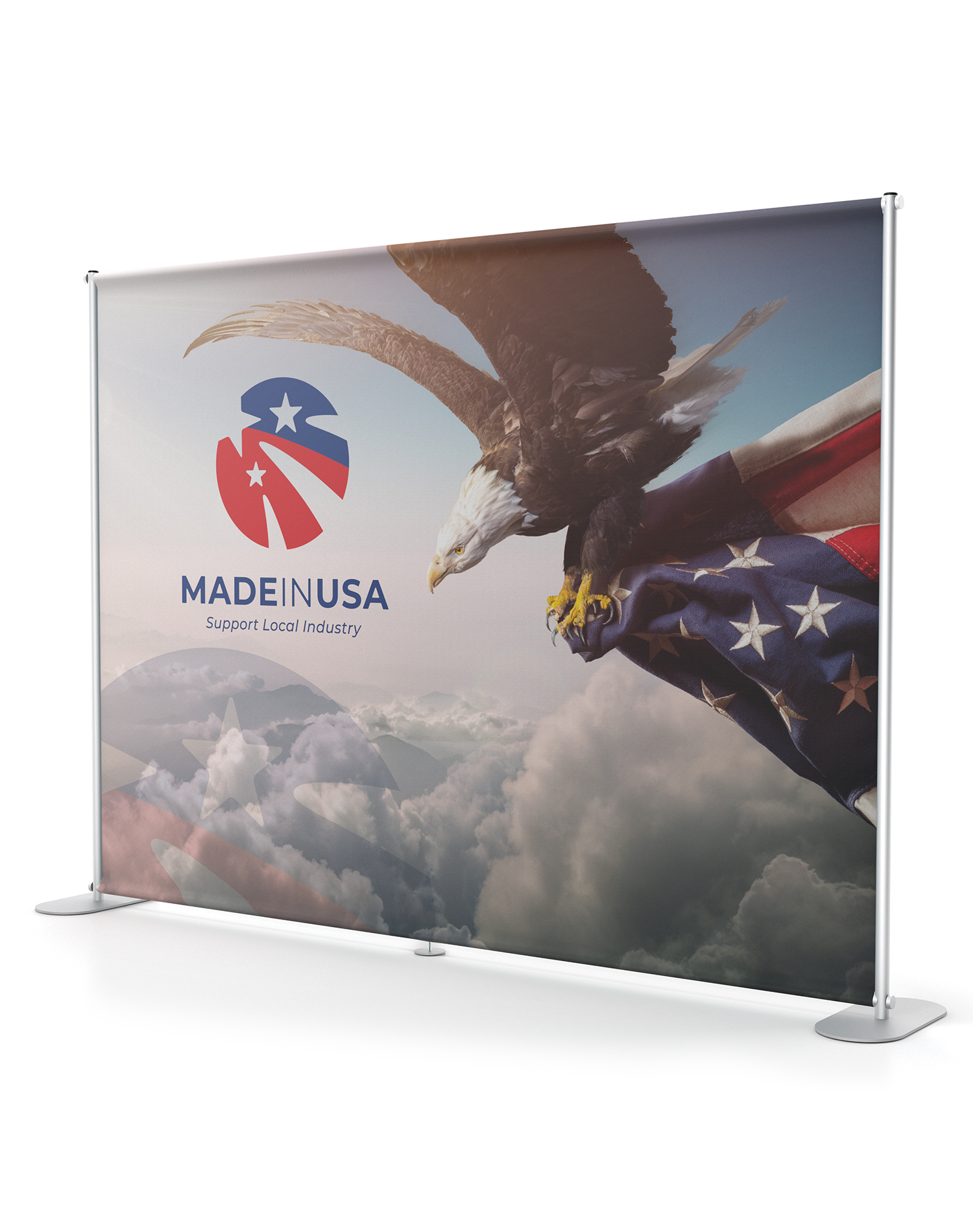 american eagle banner stand