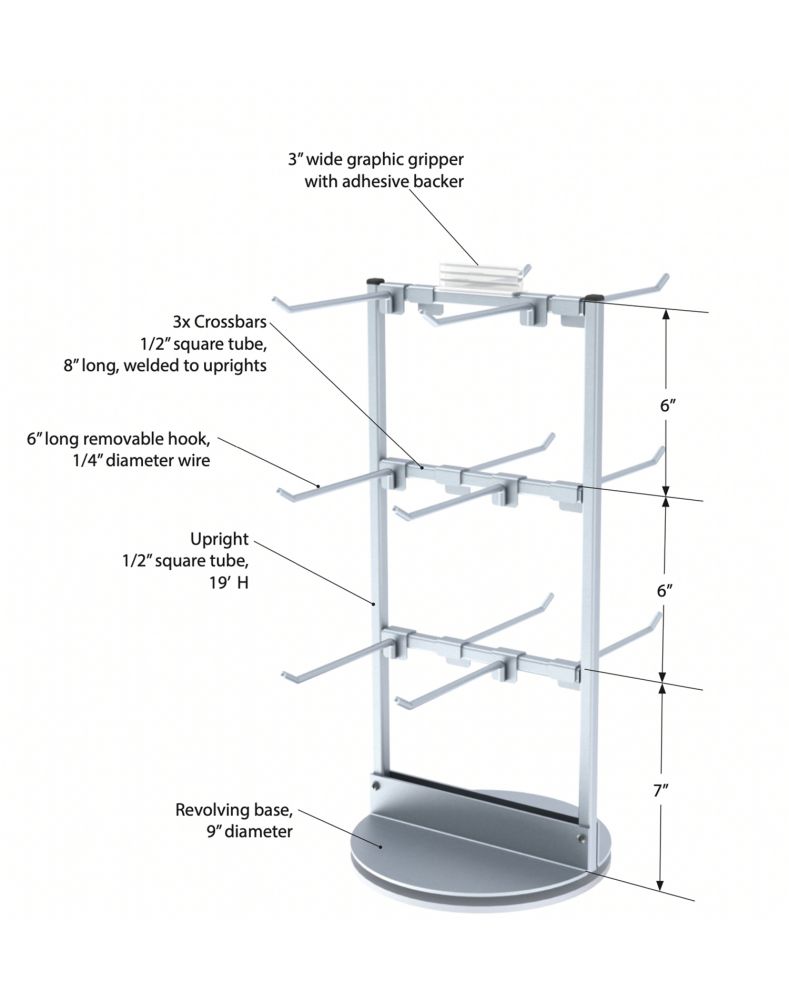 Countertop Spinning Merchandiser Example