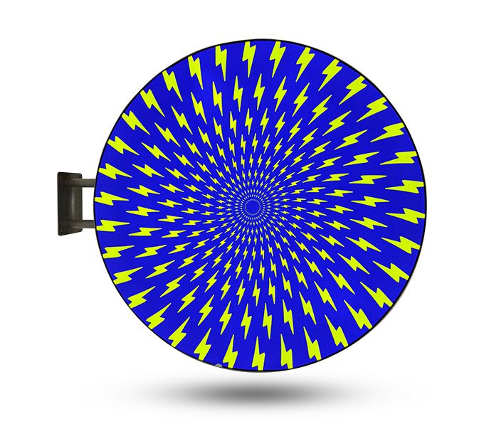 Testrite Visual | Round Lightbox with Standoffs Example