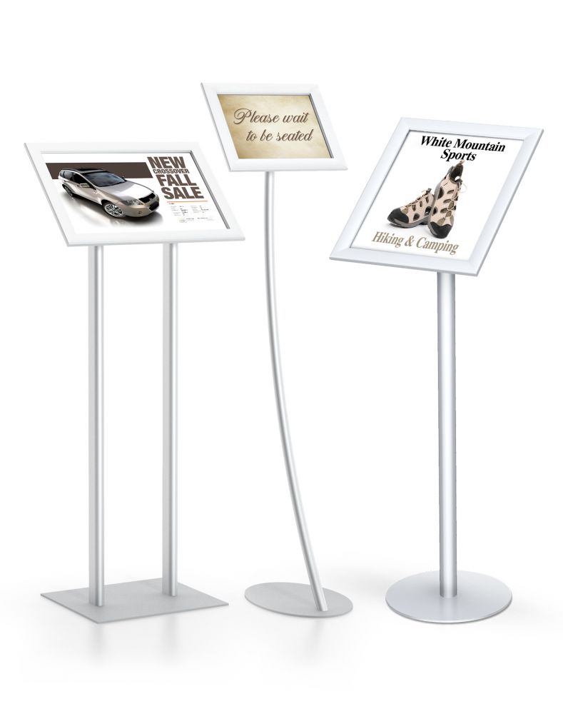 Testrite Visual  EasyOpen SnapFrame™ Pedestal Stands